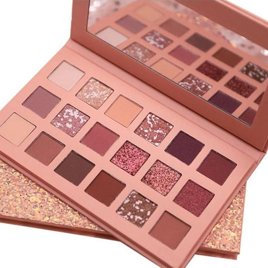 18-Color Matte & Shimmer Eyeshadow Palette